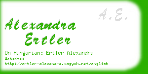 alexandra ertler business card